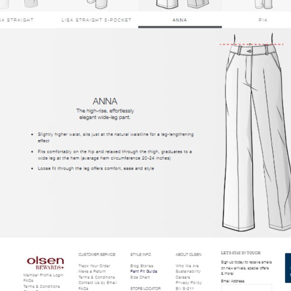 Olsen Europe - Natural Wide Leg Relaxed Anna Pant - 14 - CO China - Picture 12 of 12
